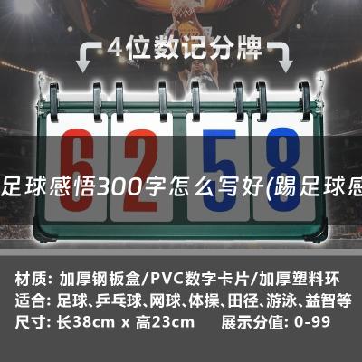 踢足球感悟300字怎么写好(踢足球感悟300字怎么写)