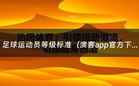 足球运动员等级标准（澳客app官方下载安卓）