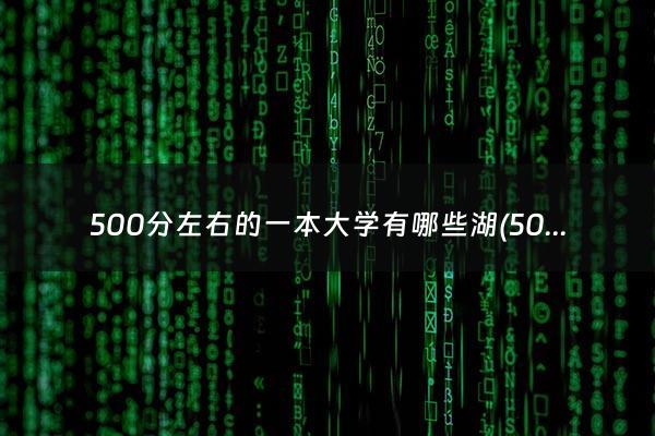 500分左右的一本大学有哪些湖(500分左右的一本大学有哪些)