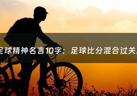 足球精神名言10字：足球比分混合过关计算器下载（足球混和过关计算器）