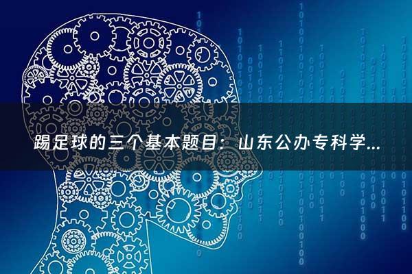 踢足球的三个基本题目：山东公办专科学校有哪些学校（山东公办专科大学有哪些学校）